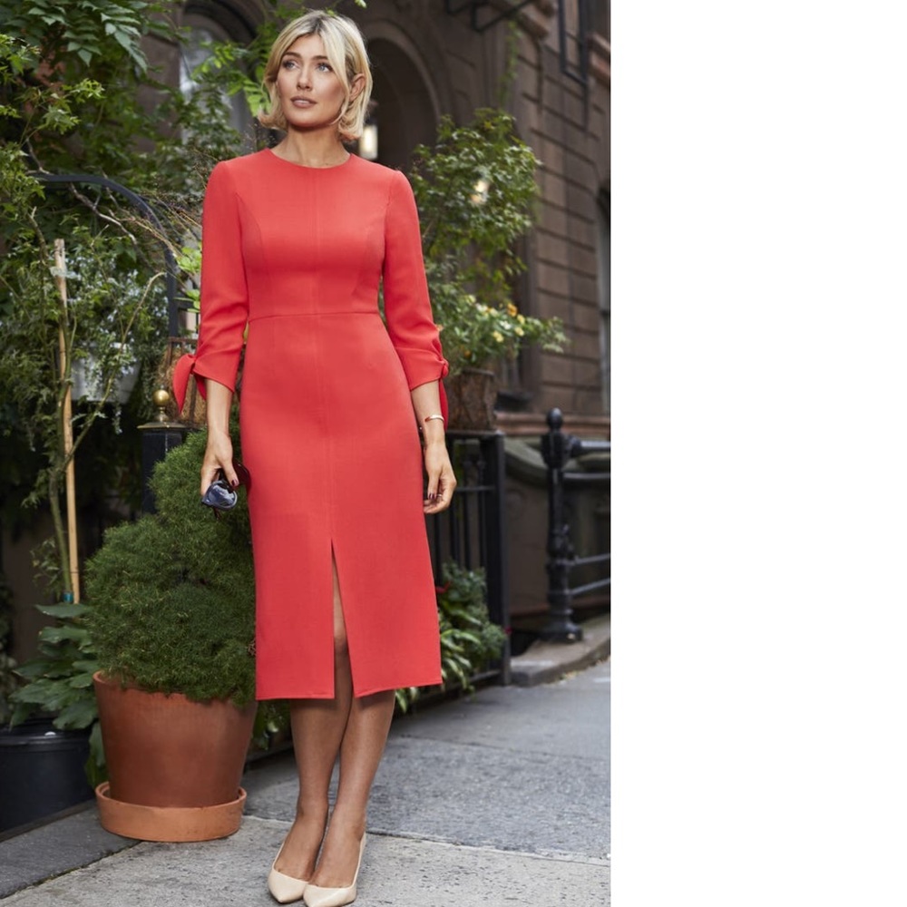 Harper Rose 🌹 Tie Sleeve Sheath Dress Size 0